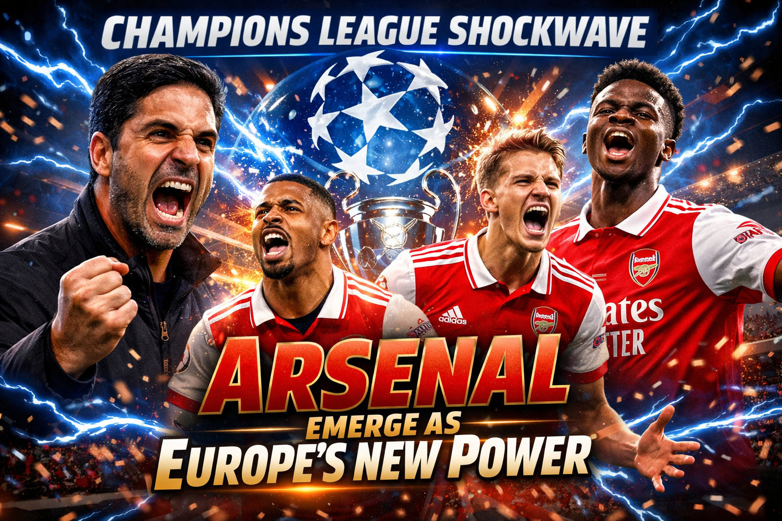 Champions League Shockwave: Arsenal Emerge as Europe’s New Power